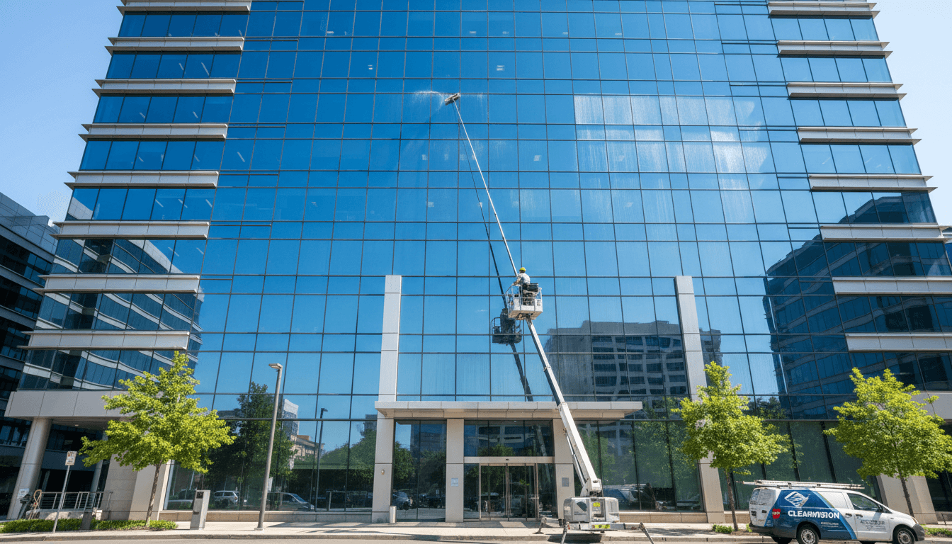 Commercial window cleaning